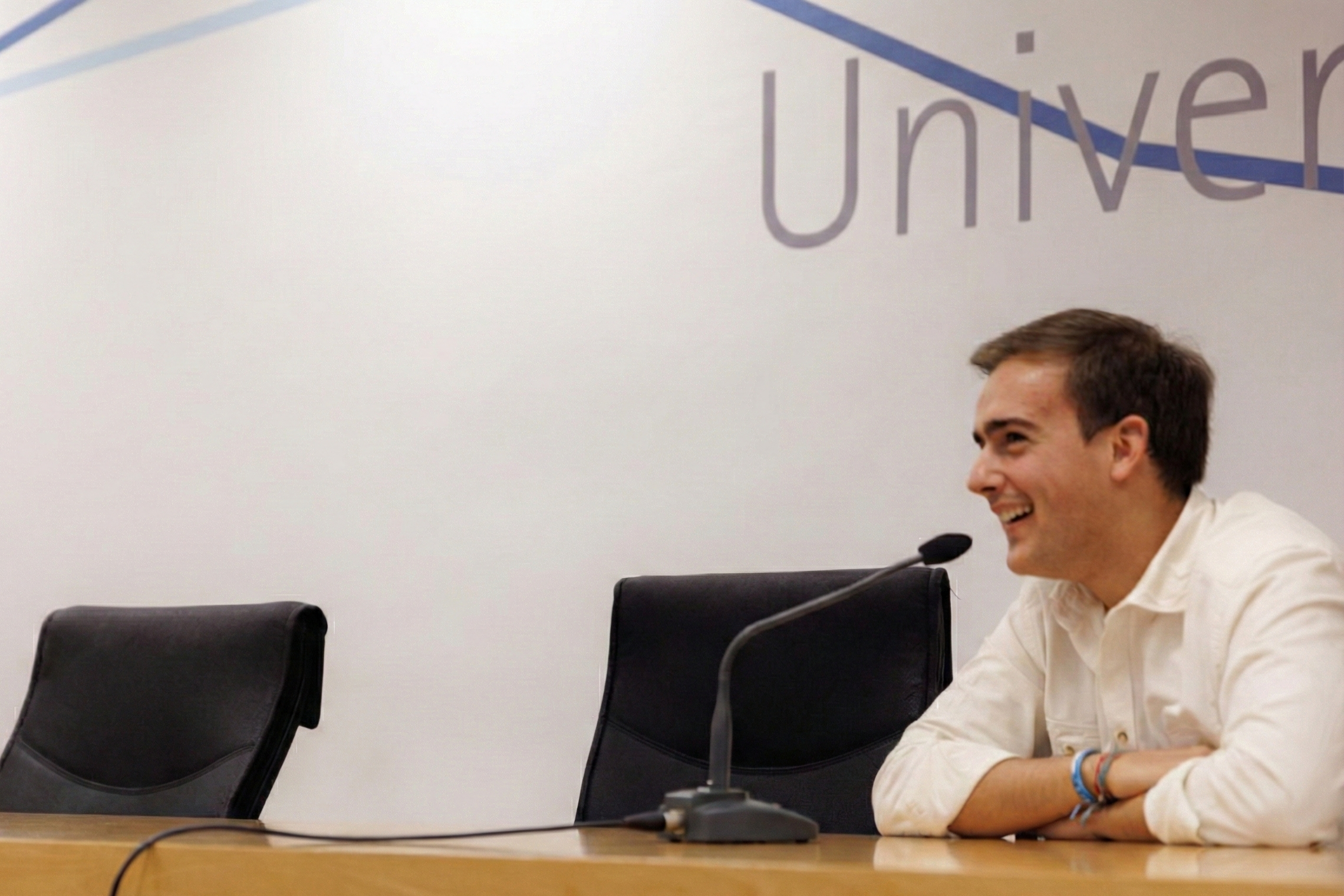 Álvaro Roig en el campus